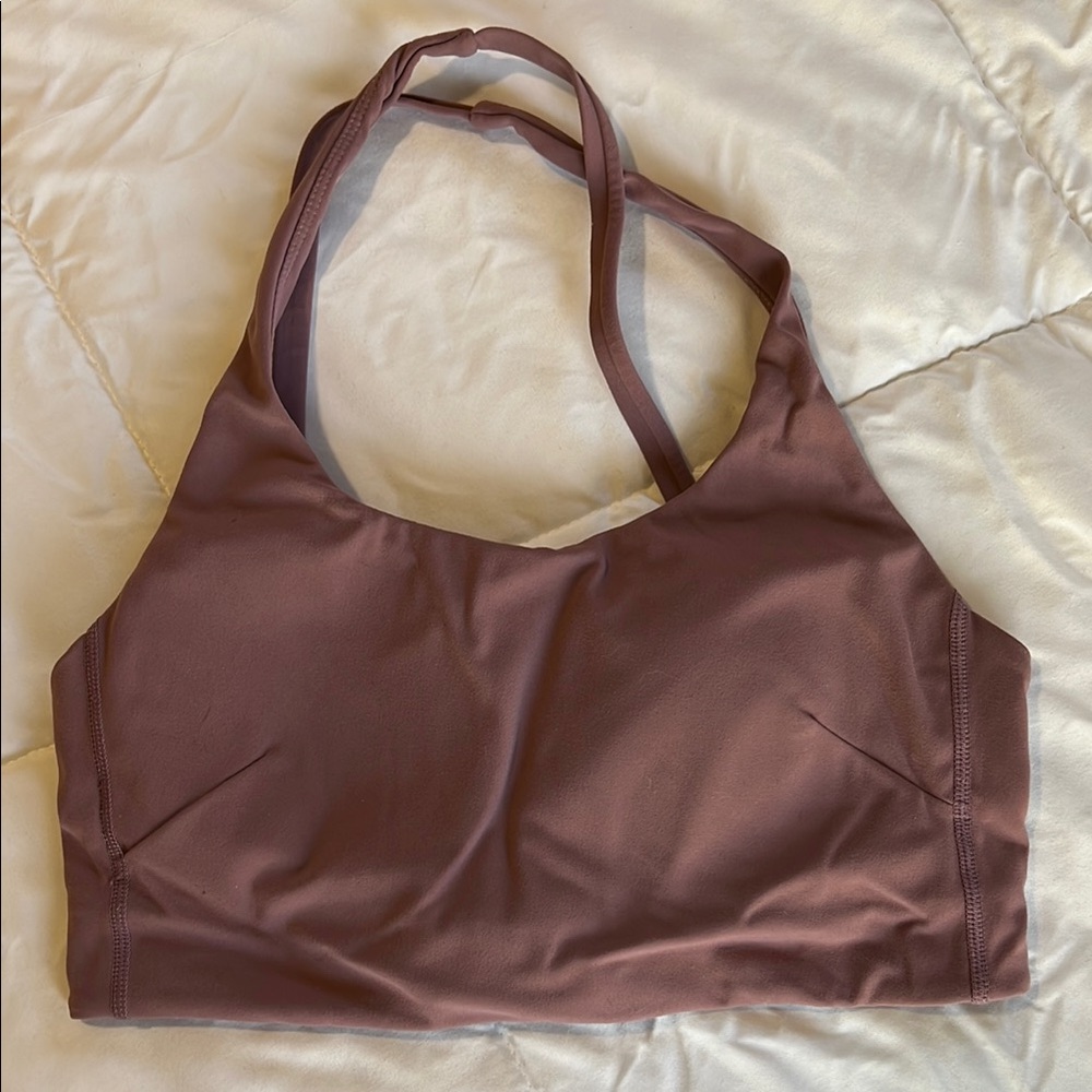 Paragon Fitwear Purple Sports Bra with Racerback Design and Smooth Fabric